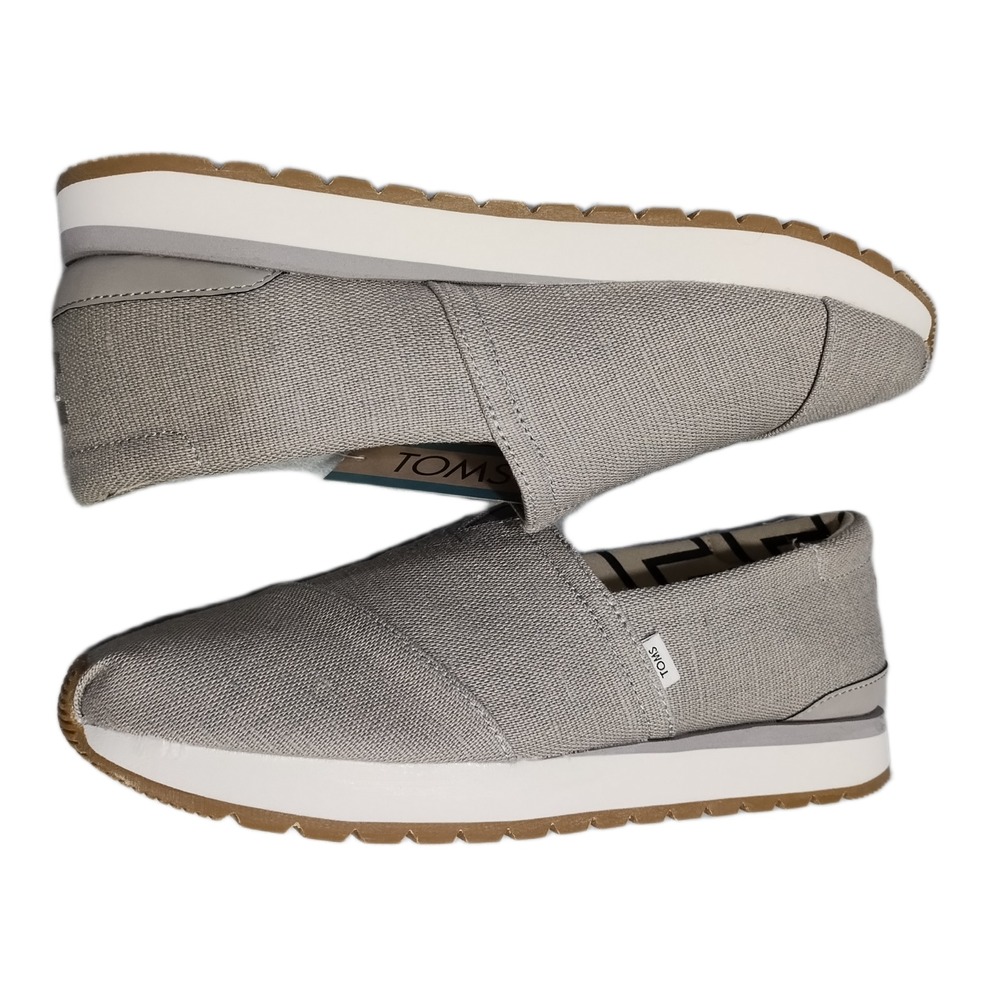 TOMS Wear Good Resident Plus Sneakers Womens US Size 8.5 Gray Round Toe Slip On